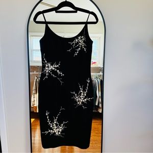 Maggy London Floral Embroidered Dress